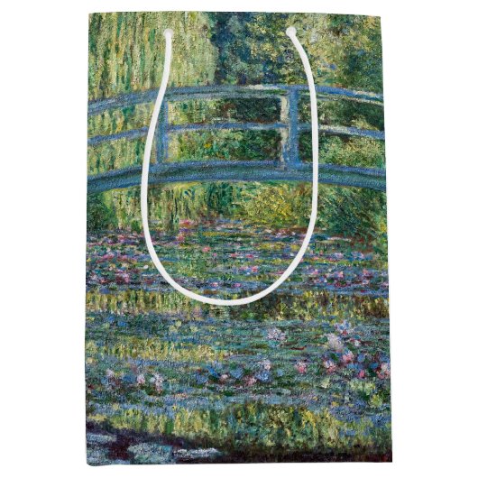 Claude Monet - Water Lily pond, Green Harmony Medium Cadeauzakje (Voorkant)