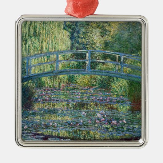 Claude Monet - Water Lily pond, Green Harmony Metalen Ornament (Voorkant)