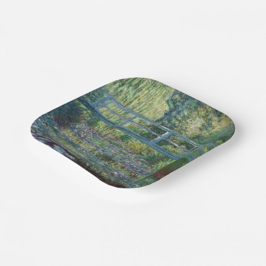 Claude Monet - Water Lily pond, Green Harmony Papieren Bordje (Gebogen)