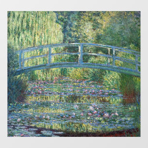 Claude Monet - Water Lily pond, Green Harmony Raamsticker