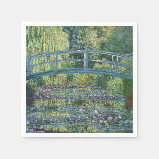 Claude Monet - Water Lily pond, Green Harmony Servet (Voorkant)