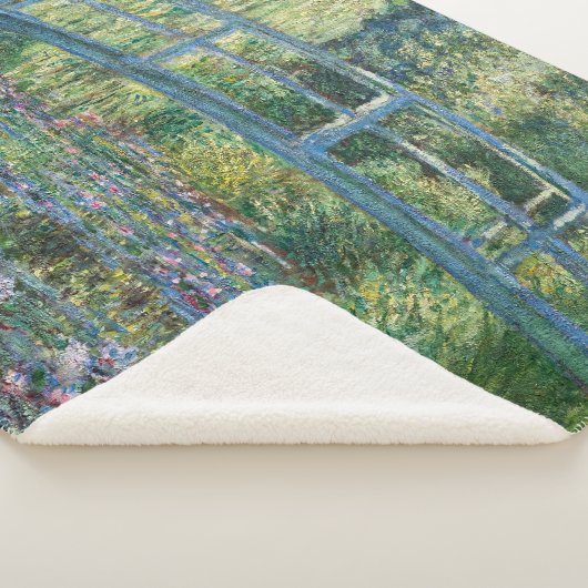 Claude Monet - Water Lily pond, Green Harmony Sherpa Deken (3/4)