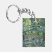 Claude Monet - Water Lily pond, Green Harmony Sleutelhanger (Voorkant Links)