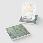 Claude Monet - Water Lily pond, Green Harmony Stenen Onderzetter (Zijkant)