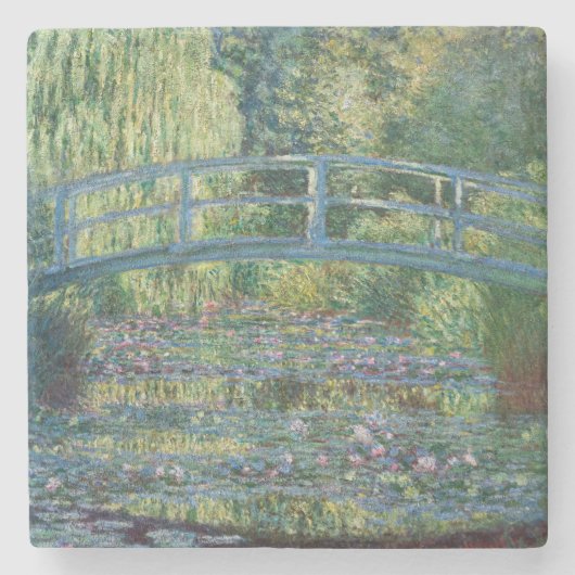 Claude Monet - Water Lily pond, Green Harmony Stenen Onderzetter (Voorkant)