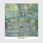 Claude Monet - Water Lily pond, Green Harmony Sticker (Vel)