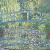 Claude Monet - Water Lily pond, Green Harmony Sticker (Voorkant)