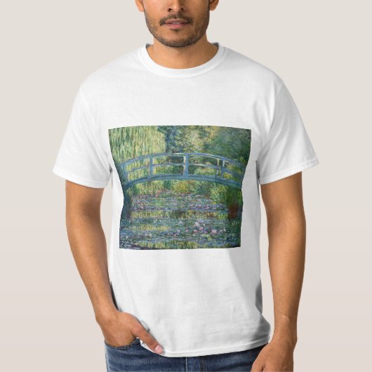 Claude Monet - Water Lily pond, Green Harmony T-shirt (Voorkant)