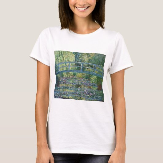 Claude Monet - Water Lily pond, Green Harmony T-shirt (Voorkant)