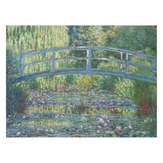 Claude Monet - Water Lily pond, Green Harmony Tafelkleed (Voorkant (Horizontaal))