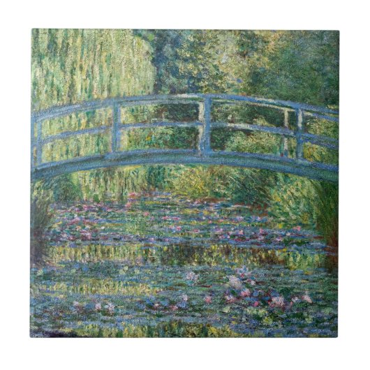 Claude Monet - Water Lily pond, Green Harmony Tegeltje (Voorkant)