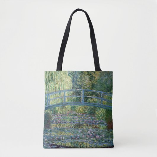 Claude Monet - Water Lily pond, Green Harmony Tote Bag (Voorkant)