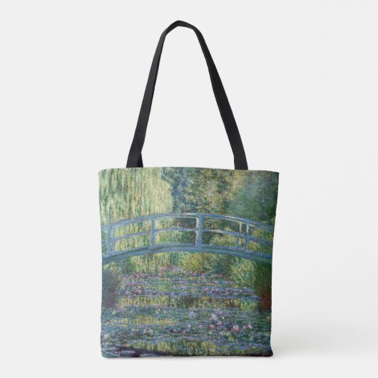 Claude Monet - Water Lily pond, Green Harmony Tote Bag (Achterkant)