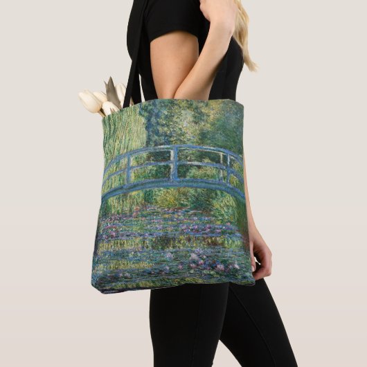 Claude Monet - Water Lily pond, Green Harmony Tote Bag (Dichtbij)