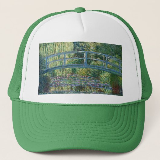 Claude Monet - Water Lily pond, Green Harmony Trucker Pet (Voorkant)