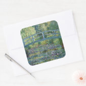 Claude Monet - Water Lily pond, Green Harmony Vierkante Sticker (Envelop)