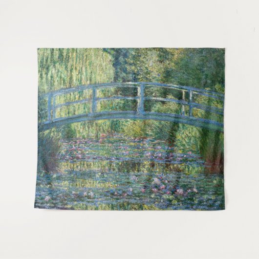 Claude Monet - Water Lily pond, Green Harmony Wandkleed (Voorkant (horizontaal))