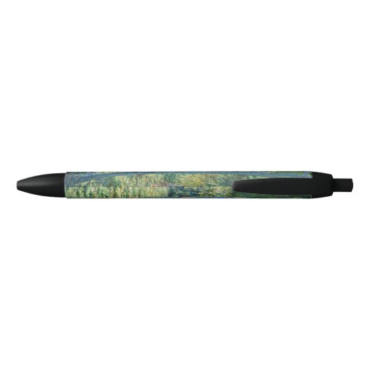 Claude Monet - Water Lily pond, Green Harmony Zwarte Inkt Pen (Achterkant)