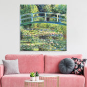 Claude Monet - Water Lily Pond & Japanse brug Canvas Afdruk (Insitu (Woonkamer))