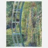 Claude Monet - Water Lily Pond & Japanse brug Fleece Deken (Voorkant)