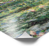 Claude Monet - Water Lily Pond & Japanse brug Foto Afdruk (Hoek)