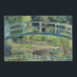 Claude Monet - Water Lily Pond & Japanse brug Gelamineerde Placemat<br><div class="desc">The Water Lily Pond and the Japans Bridge / Le Bassin aux nympheas - Claude Monet,  1899</div>