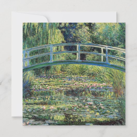 Claude Monet - Water Lily Pond & Japanse brug Kaart (Voorkant)