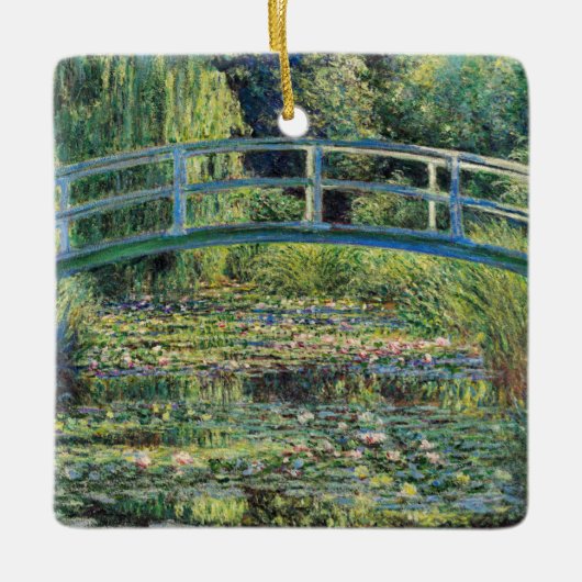Claude Monet - Water Lily Pond & Japanse brug Keramisch Ornament (Voorkant)