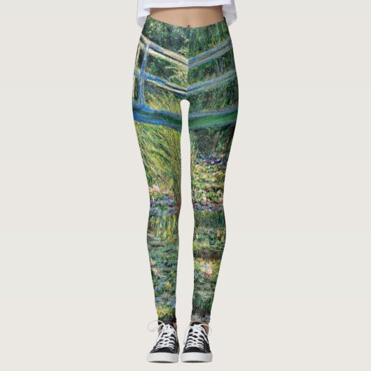 Claude Monet - Water Lily Pond & Japanse brug Leggings (Voorkant)