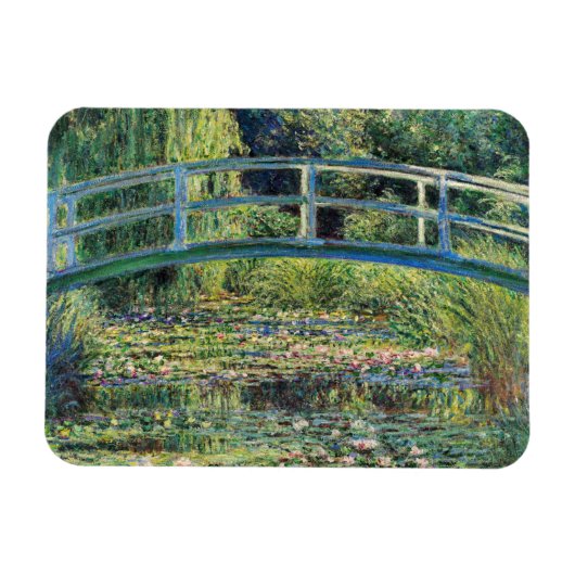 Claude Monet - Water Lily Pond & Japanse brug Magneet (Horizontaal)