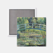 Claude Monet - Water Lily Pond & Japanse brug Magneet (Voorkant / Achterkant)