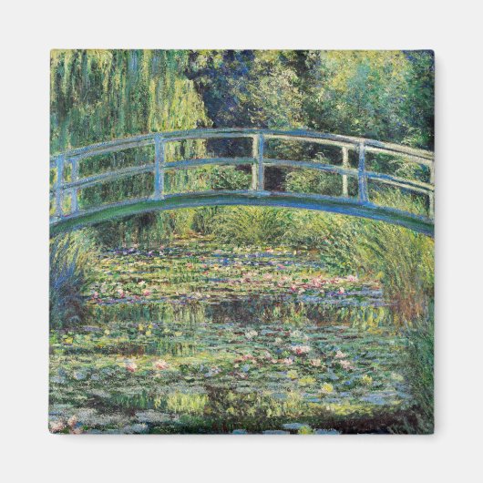Claude Monet - Water Lily Pond & Japanse brug Magneet (Voorkant)