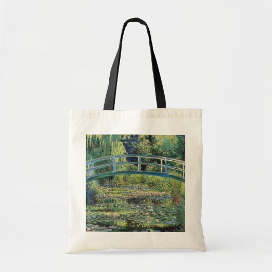 Claude Monet - Water Lily Pond & Japanse brug Tote Bag (Voorkant)