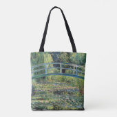 Claude Monet - Water Lily Pond & Japanse brug Tote Bag (Achterkant)