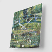 Claude Monet - Water Lily Pond & Japanse brug Vierkante Klok (Hoek)