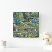 Claude Monet - Water Lily Pond & Japanse brug Vierkante Klok (Huis)