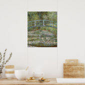 Claude Monet Water Lily Pond (Japanse voetbrug) Poster (Keuken)