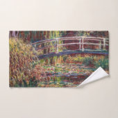 Claude Monet - Water Lily pond, Roze Harmony Bad Handdoek (Handdoek)