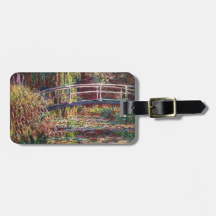 Claude Monet - Water Lily pond, Roze Harmony Bagagelabel