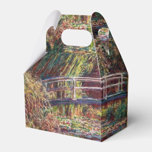 Claude Monet - Water Lily pond, Roze Harmony Bedankdoosjes (Achterkant)