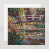 Claude Monet - Water Lily pond, Roze Harmony Bedankkaart (Voorkant / Achterkant)