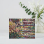 Claude Monet - Water Lily pond, Roze Harmony Briefkaart (Staand voorkant)