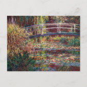Claude Monet - Water Lily pond, Roze Harmony Briefkaart (Voorkant)