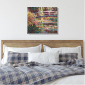 Claude Monet - Water Lily pond, Roze Harmony Canvas Afdruk (Insitu (Slaapkamer))