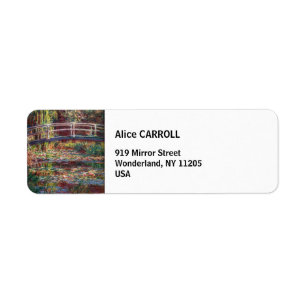 Claude Monet - Water Lily pond, Roze Harmony Etiket