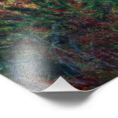 Claude Monet - Water Lily pond, Roze Harmony Foto Afdruk (Hoek)