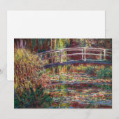 Claude Monet - Water Lily pond, Roze Harmony Kaart (Voorkant / Achterkant)