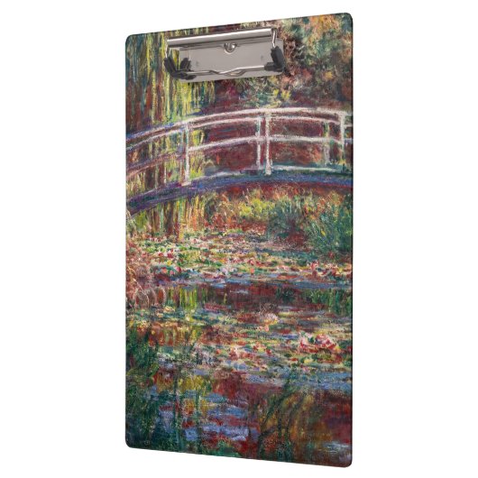 Claude Monet - Water Lily pond, Roze Harmony Klembord (Links)