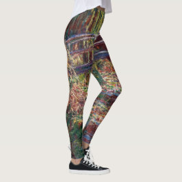 Claude Monet - Water Lily pond, Roze Harmony Leggings