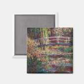 Claude Monet - Water Lily pond, Roze Harmony Magneet (Voorkant / Achterkant)